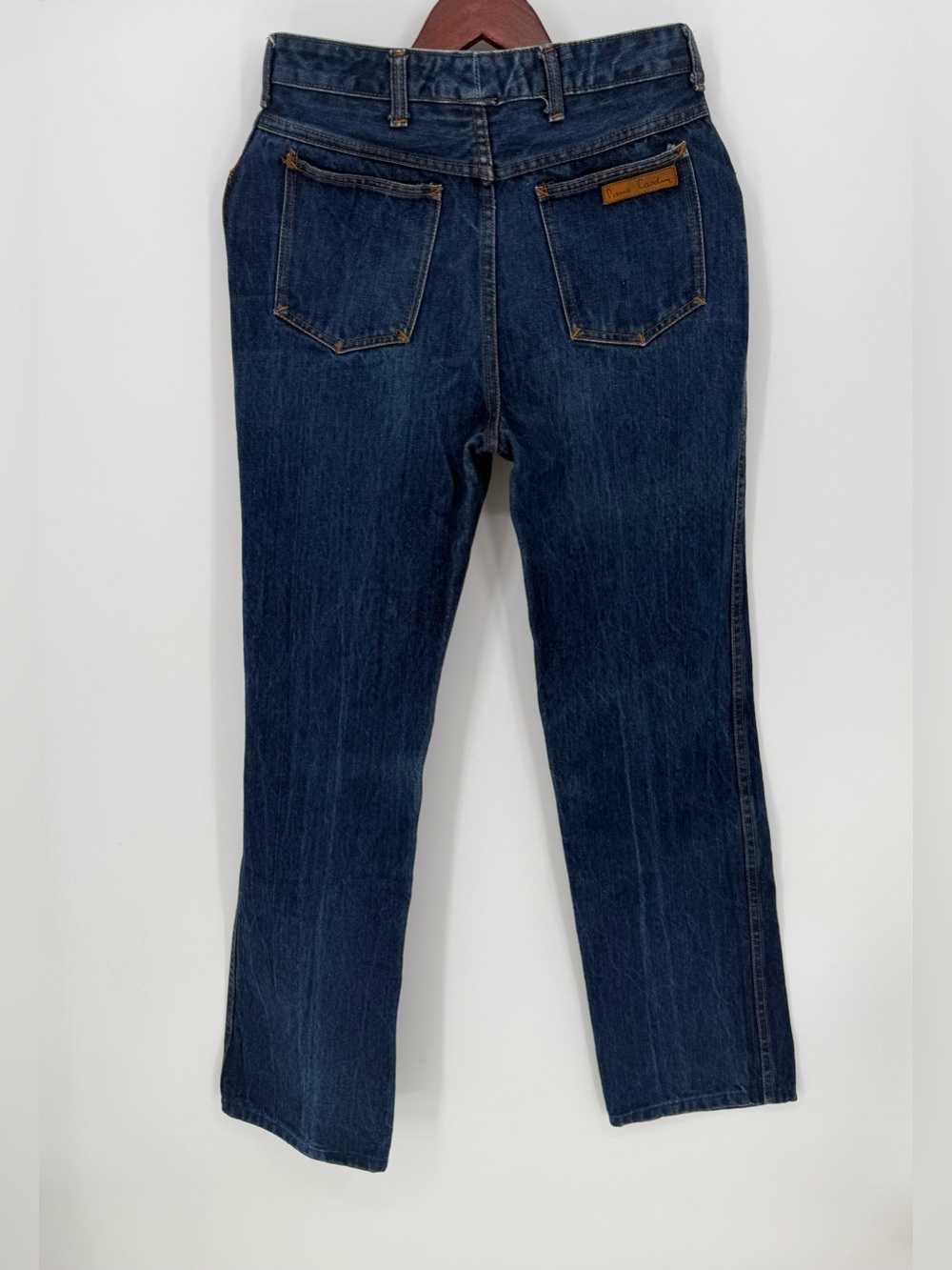 Vintage Pierre Cardin jeans Straight Leg Dark Wash Made in British Crown Colony